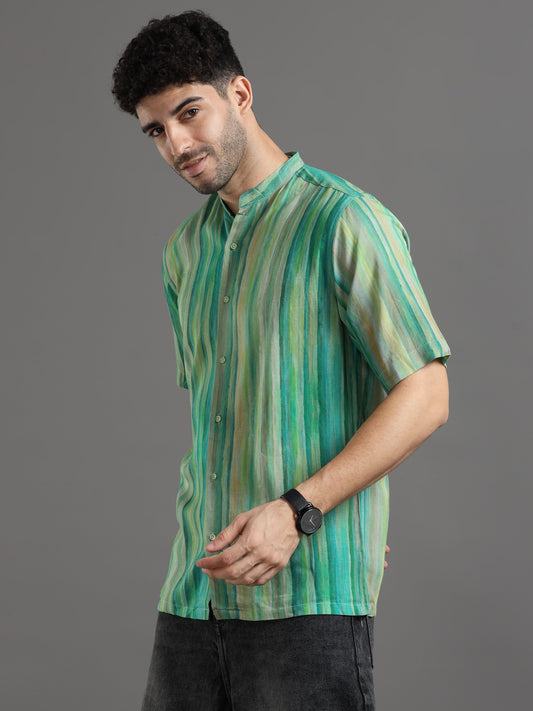 Hand Dyed Casual Printed Shirt